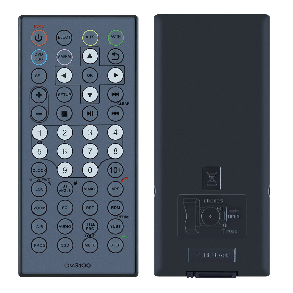 Replacement Remote Control For Furrion Entertainment System DV3100 DV3100-RC