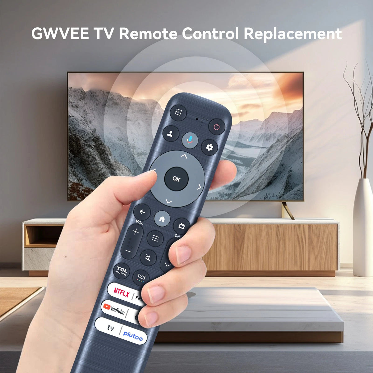 Voice Remote Control For TCL TV 40S350G 55Q650G 85S450G 75QM850G 32S350G