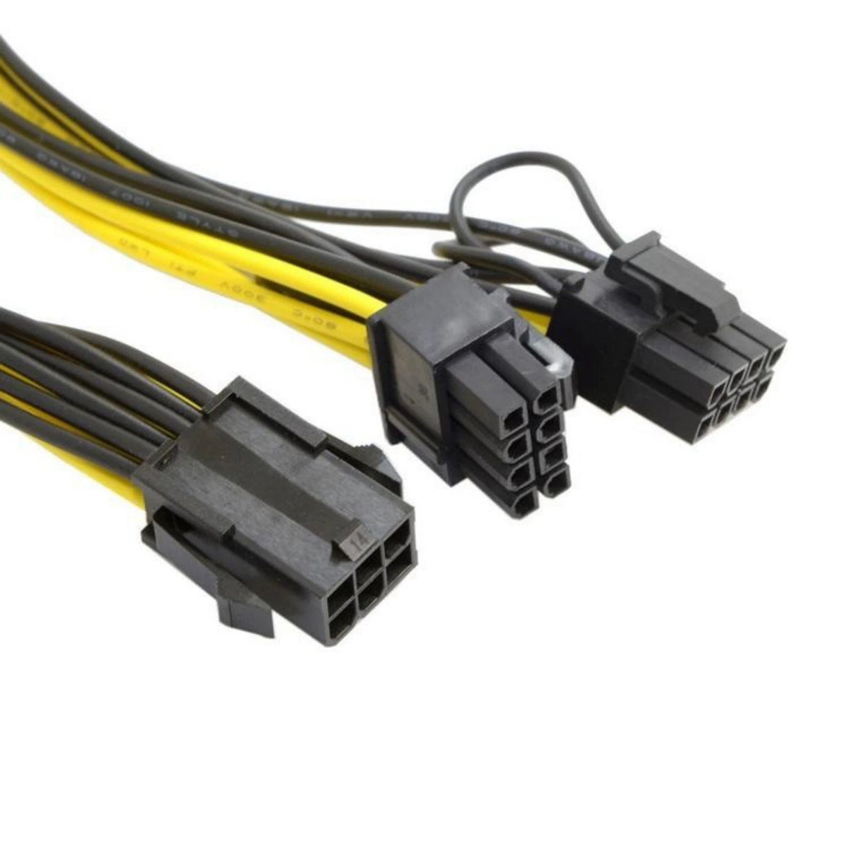 For Video Card 6 Pin Female to Dual PCI-E 8 Pin Adapter Cable Replacement