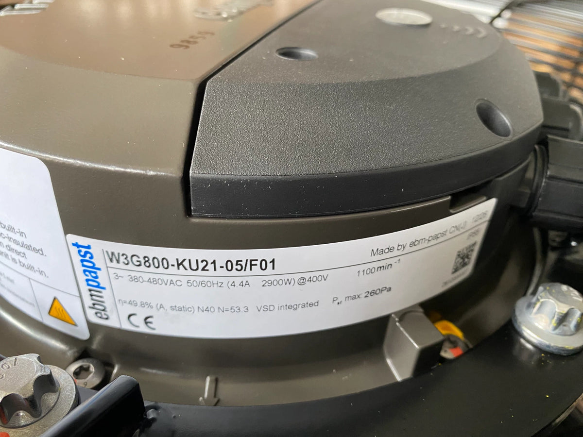 W3G800-KU21-05/F01 IP55 Axial Fan 400VAC 2900W 4.4A 1100RPM Ebmpapst Dry Cooler