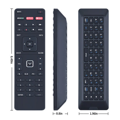 XRT500 For Vizio Smart TV Qwerty Keyboard Backlight LED Remote Control