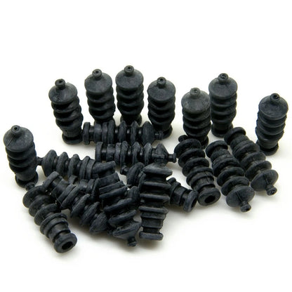 QUE-T 10Pcs Waterproof Push Rod Rubber Seal Bellow 37mm for RC Small, Black
