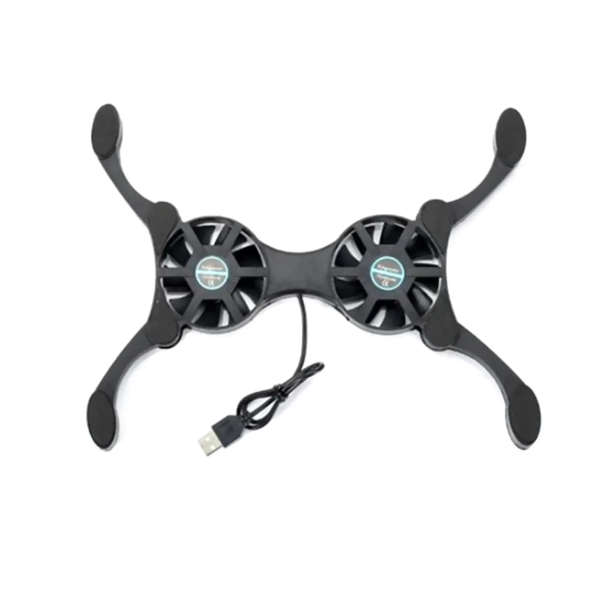 Dual USB Fan Cooler Pad for Laptop 7-15 Inch Adjustable Foldable Arms Low Noise