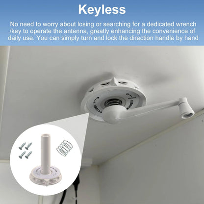 VIDABTE RP-6300 RV TV Antenna Directional Handle, Handle White