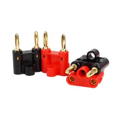 Speaker Banana Plugs Dual 4mm Gold 10PCS Copper Connectors Safe Easy Install