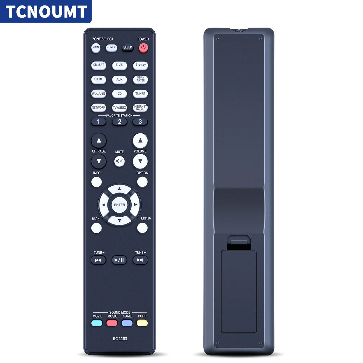 RC-1183 Remote Control For Denon AV Receiver AVR-E400 AVR-X2000 AVRX2000