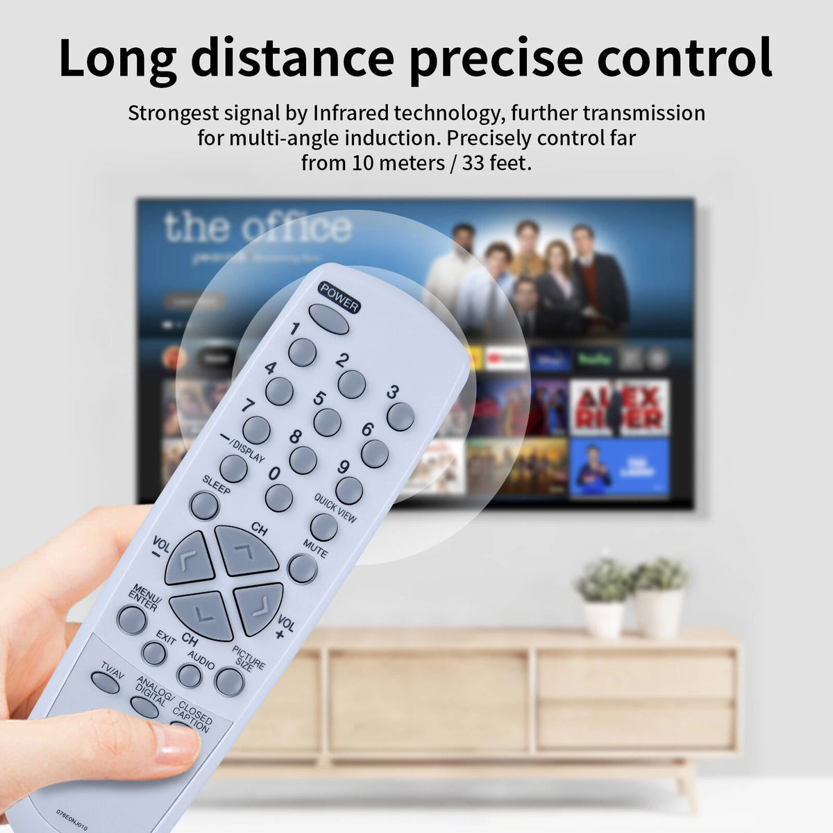 076E0NJ010 Remote Control For Sansui SDTV DFTV200 DFTV270 DTV1300 DTV3200A