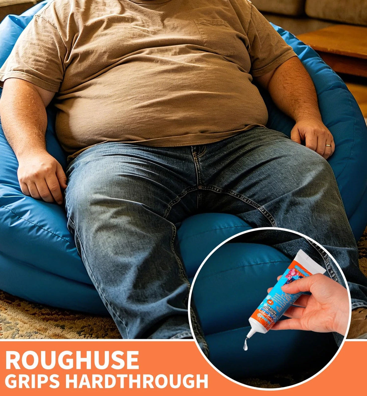 Air Mattress Patch Kit, 60ml Waterproof PVC Glue for Vinyl Pool Transparent