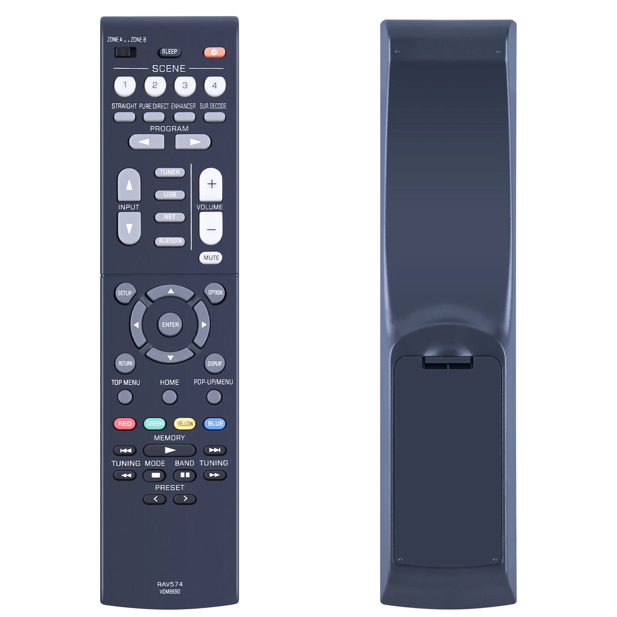 RAV574 VDM8690 Remote Control For Yamaha AV Receiver RX-V4A RXV4A