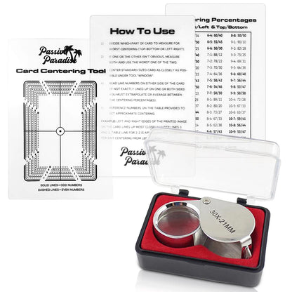 Passive Paradise Card Grading Centering Tool Set for Pokemon - Magnifying...