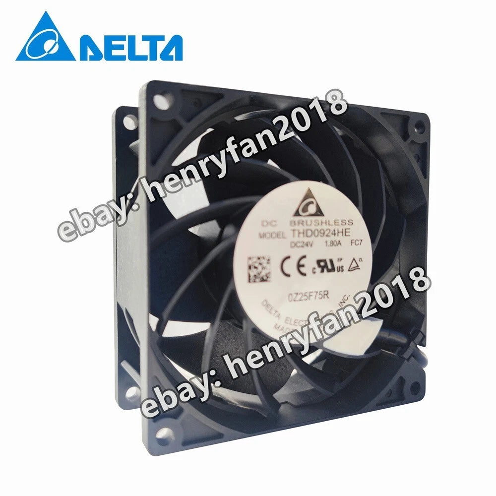 Delta Fan THD0924HE DC 24V 1.8A 92*92*38MM 4-wires 11000RPM Large Air volume Fan
