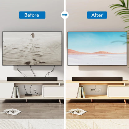 Mount-It! in-Wall TV Cable Management Kit with Recessed Power - White/Gray