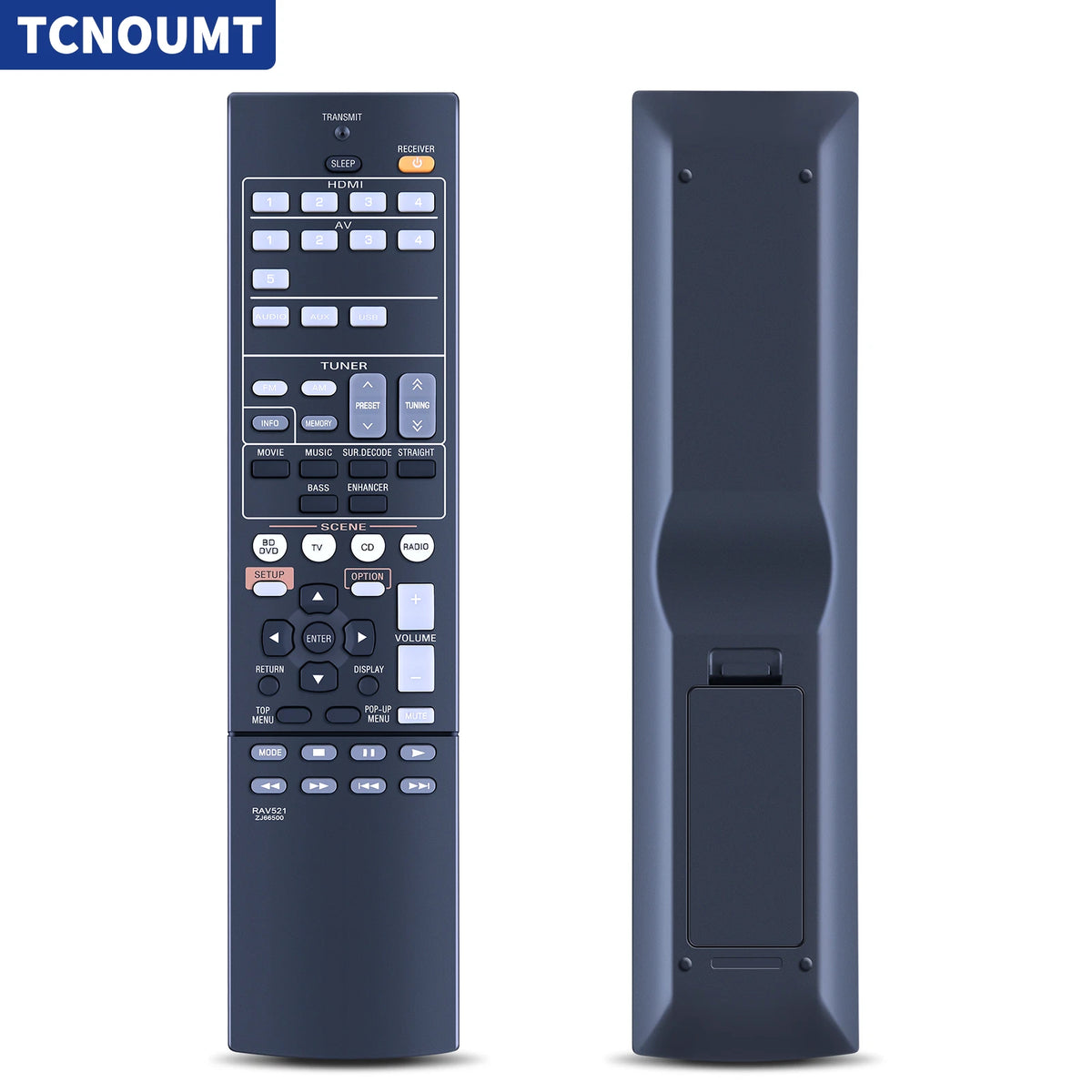 RAV521 ZJ66500 Remote Control For Yamaha AV Receiver RX-V377 YHT-4910U