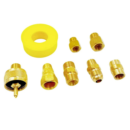 MENSI Weed Torch Gas Propane Tank Bottle Converter Kit, 1lb Fitting with...
