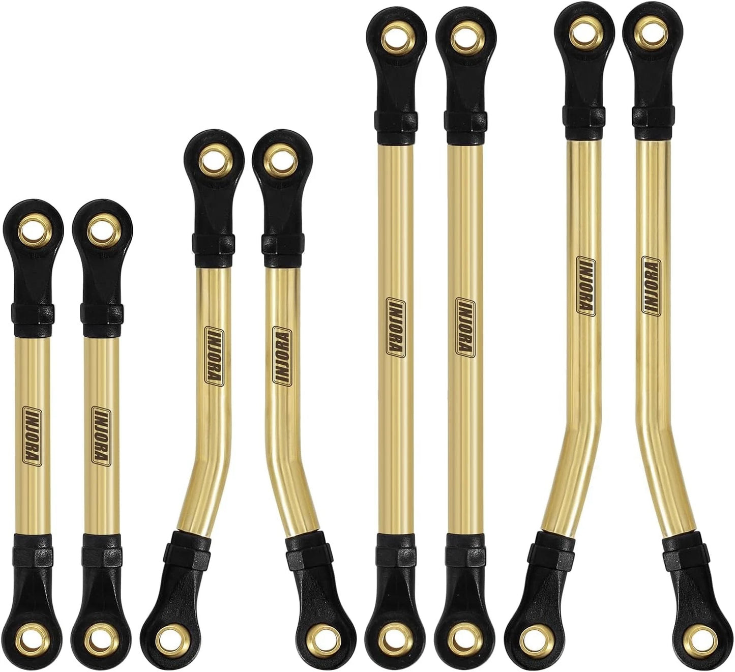 INJORA Brass High Clearance Links Set for TRX4M Bronco Defender 1/18 RC...