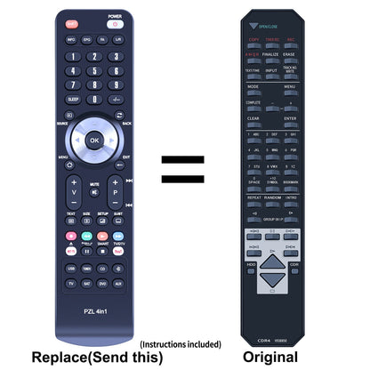 CDR4 V938850 Replacement Remote Control For Yamaha HDD CD-Recorder CDR-HD1300