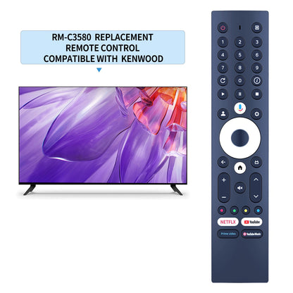 RM-C3580 Voice Remote Control For Kenwood 4K Smart TV LTK-K32B13G