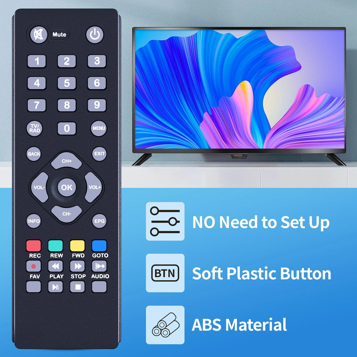 Replacement Remote Control For Nxt Digital Set Top Box