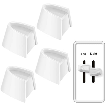 Hoolerry 4 Pcs Dimmer Switch Knob Replacement Compatible White