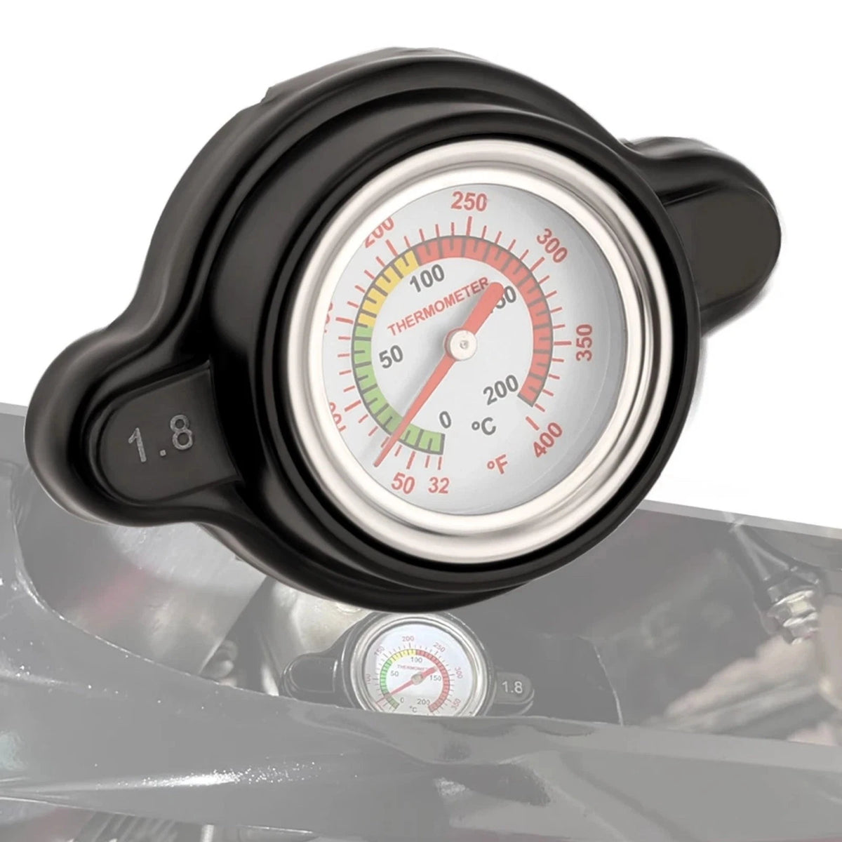For Honda CRF450R 02-15 Radiator Cap 1.8HP w/Temp Gauge Reduces Coolant Loss