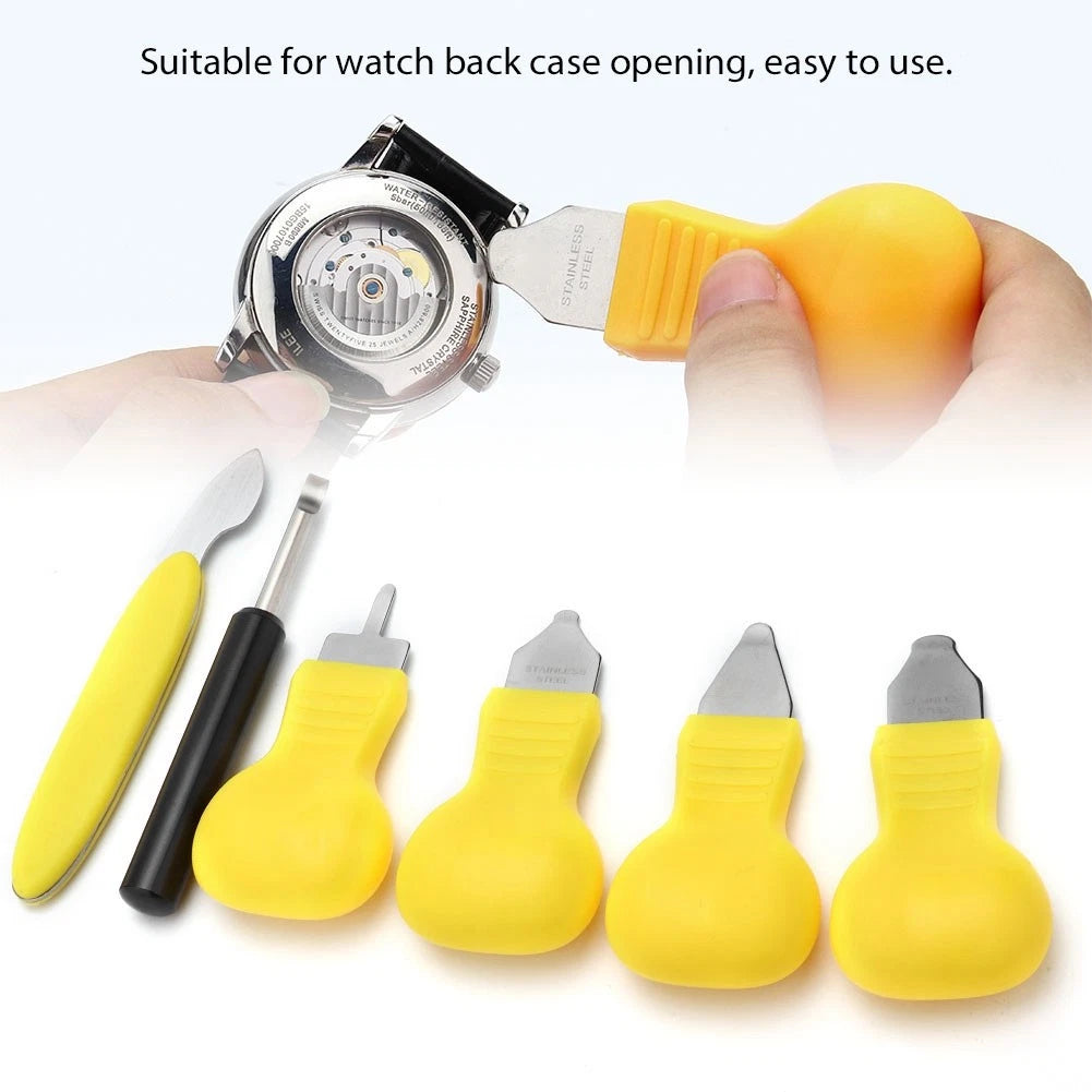 7Pack Watch Back Case Opener Rear Cover Pry Blade Remover Watchmaker Repair Tool