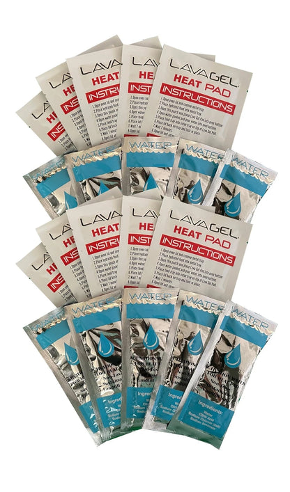 Oven Recharge Kit - Contains 10 Water Packs & 10 Heat Pads for Food - White