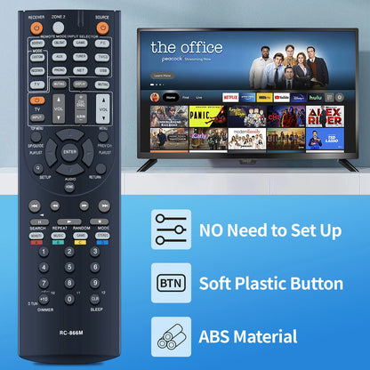RC-866M Remote Control for Onkyo RC-868M AV Receiver TX-NR626 HT-RC560 TXNR626