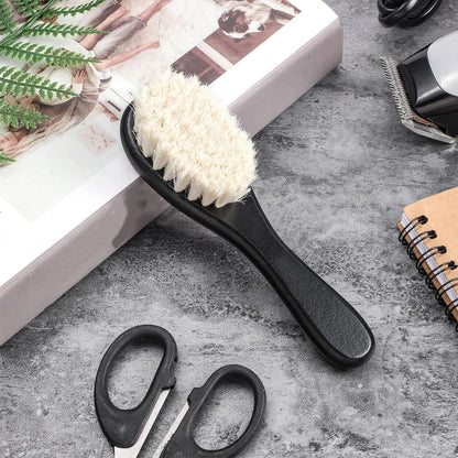 Shappy 2 Pieces Barber Fade Brush Men Beard 2 Count (Pack of 1), Black