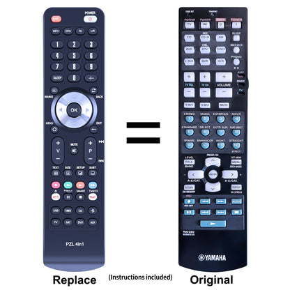 RAV320 WG64610 US Remote Control For Yamaha AV Receiver HTR-5960BL RX-V659