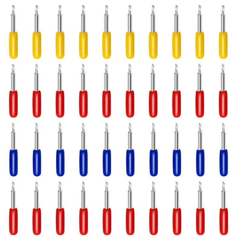 50Pcs 30°-60° Tungsten Steel Carbide Blade Roland Lettering Polished Kit