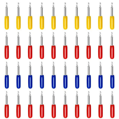50Pcs 30°-60° Tungsten Steel Carbide Blade Roland Lettering Polished Kit