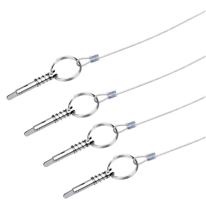 Thorn Boat Bimini Quick Release Pin with Lanyard (4 1/4 Inch 4pcs, Sliver