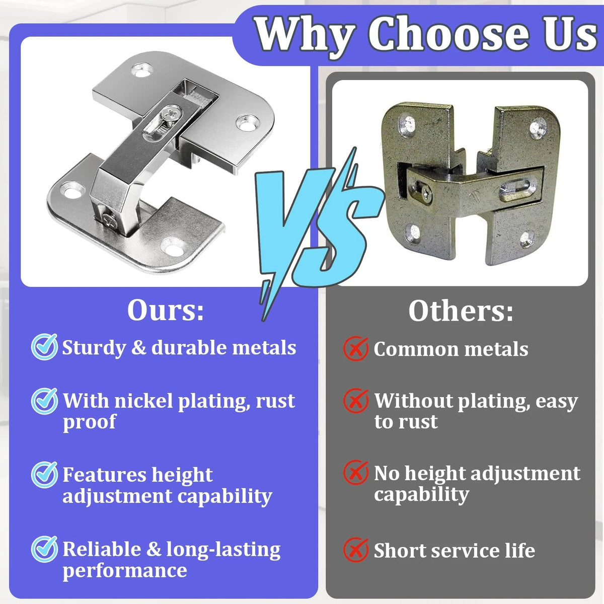 2PCS 343.90.710 Adjustable Concealed Pie Cut Corner Cabinet Hinge Compatible...