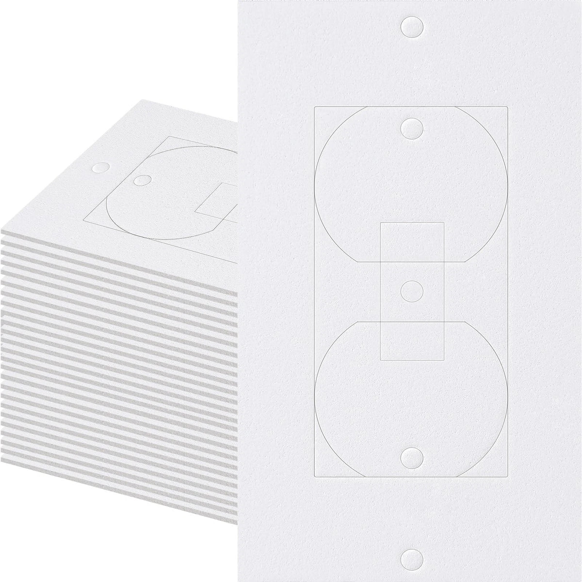 Outlet Insulators Draft Sealers, 30 Pack Electrical 30, White