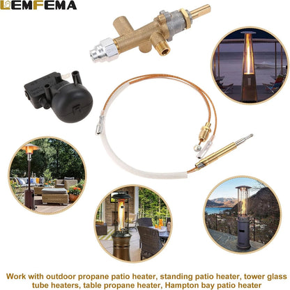 Propane Gas Patio Heater Repair, Replacement Parts for With Thermocouple