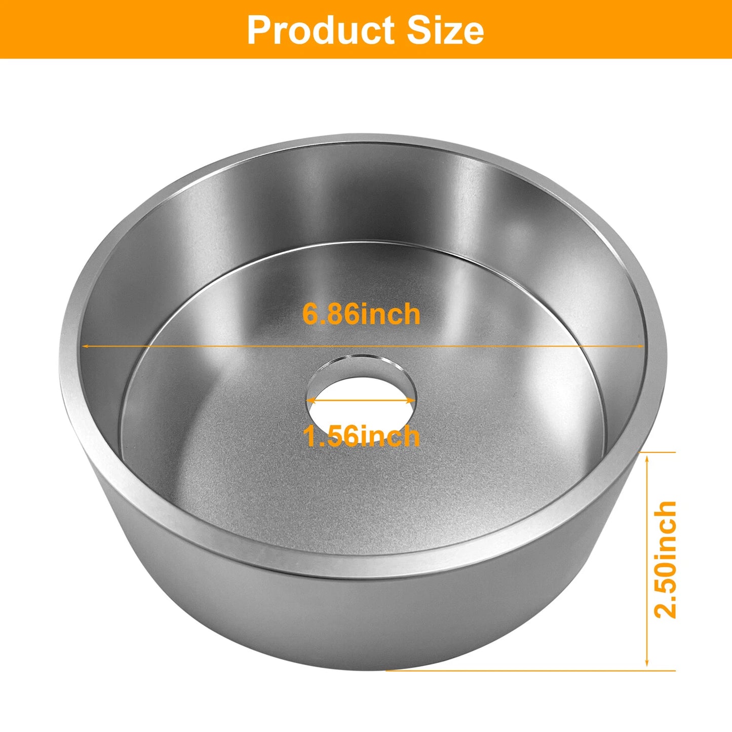 Wheel Balancer Large Truck Rim 7.5" Spacer 2" Deep Backing Plate Sliver
