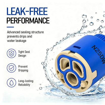 N25dw Faucet Cartridge,25mm Ceramic Cartridge Blue-N25DW