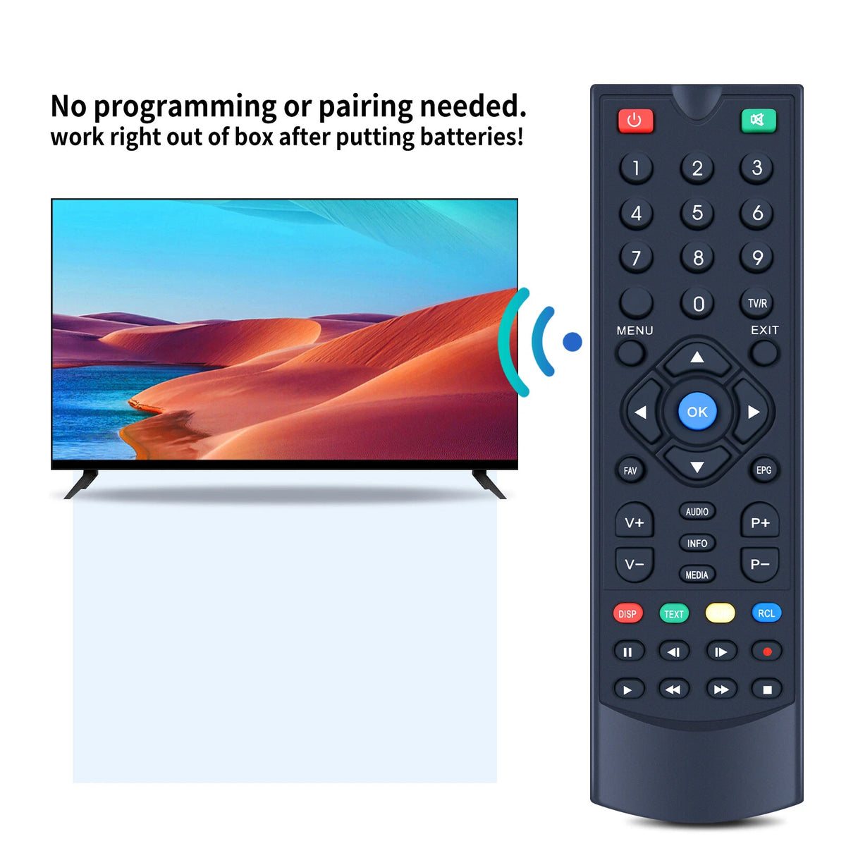 Replacement Remote Control For THOMSON THS807
