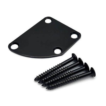 4-Hole Electric Guitar Neck Plate Cutaway Neck Joint Plate for Strat Tele Bass d