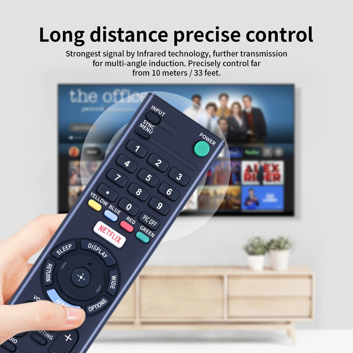 RMT-TX102U Remote Control For Sony Bra TV KDL-40R550C KDL-48W650D