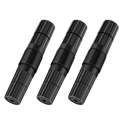 Black 3x RJ45 Outdoor Shielded Network Ethernet Cable Extender Coupler
