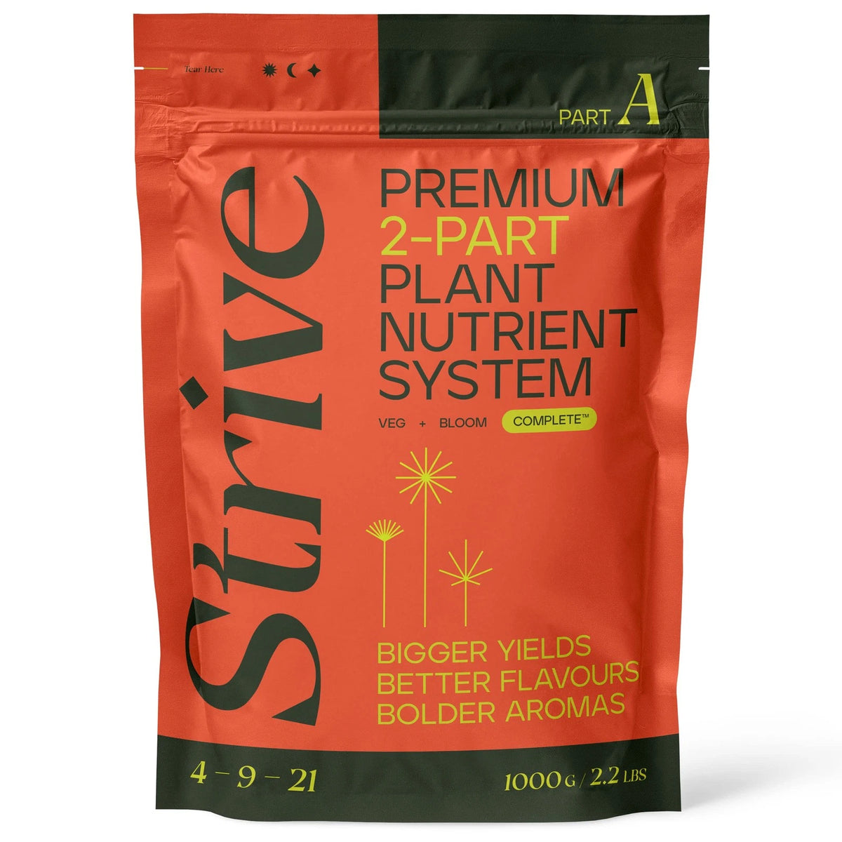 Strive Fertilizer Part A Package - Veg + Bloom General Hydroponic 1000g