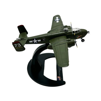WWII Twin Engine B-25 Mitchell Bomber Model 11cm Diecast Metal Ation History