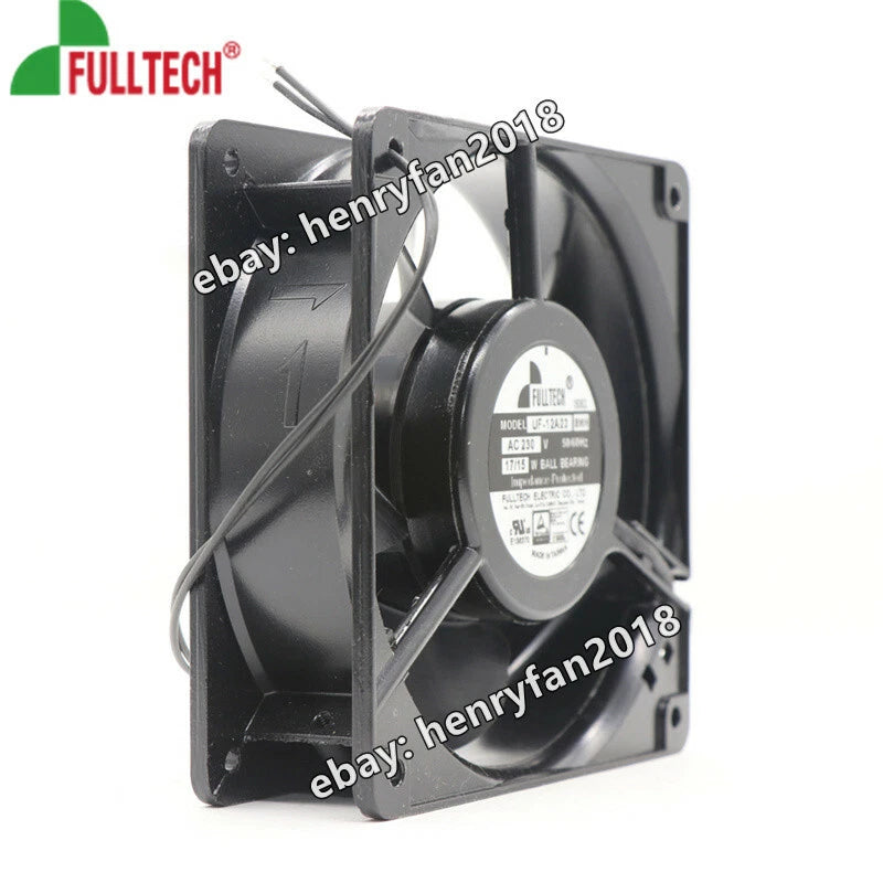 FULLTECH UF-12A23BWH Axial Fan 230V 17/15W 120*120*38mm 2-Wires Ball Cooling Fan