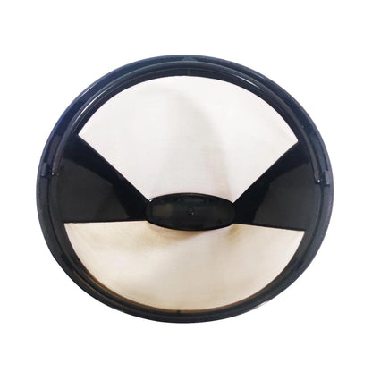 Ainreond 2Pcs Reusable Coffee Filter Basket, No.4 Cone one size, Black