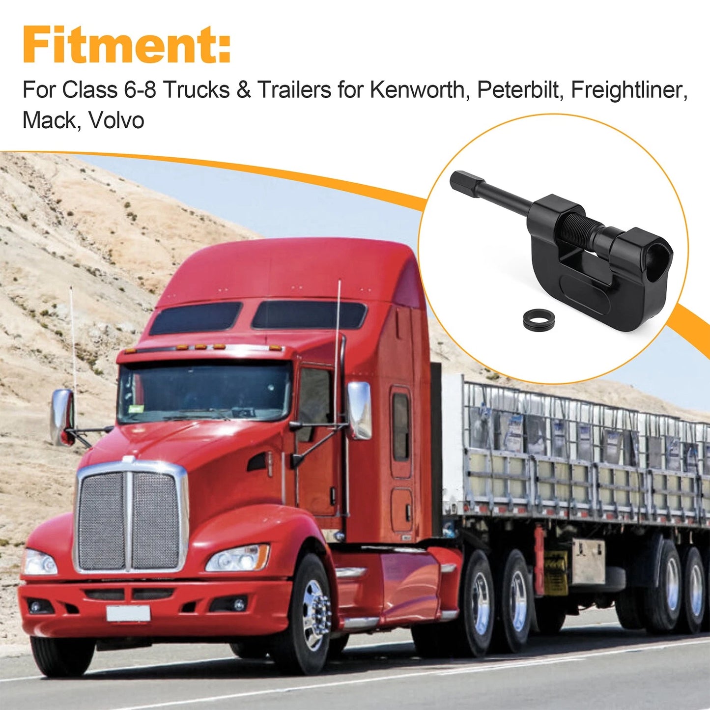 Brake Anchor Pin Press for Heavy Duty Semi Trucks and Trailers,Professional Tool