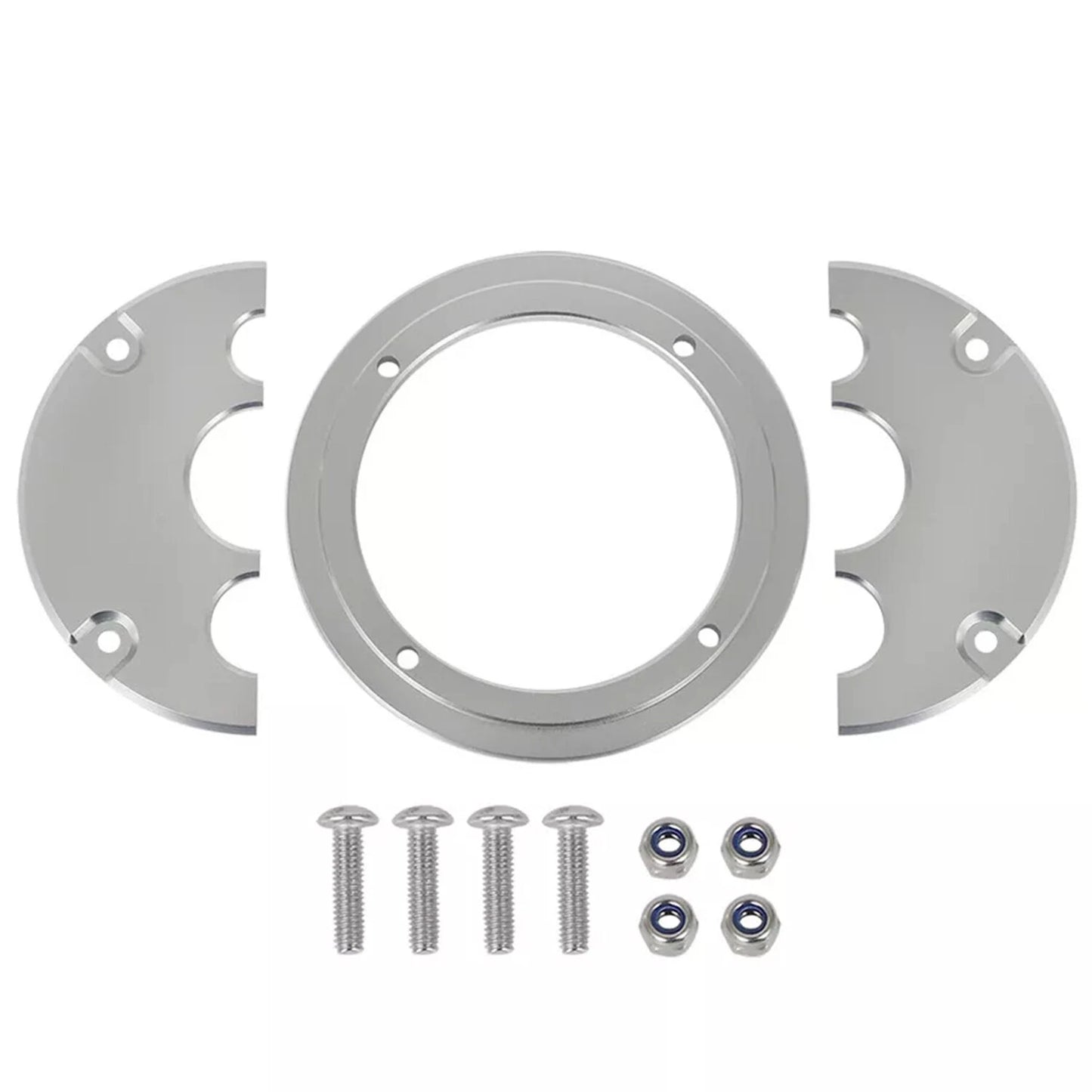 For Holley Terminator X Firewall LS Harness Split Face Grommet - 3 Hole Aluminum