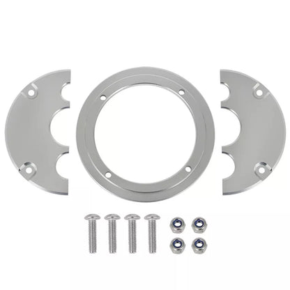 For Holley Terminator X Firewall LS Harness Split Face Grommet - 3 Hole Aluminum
