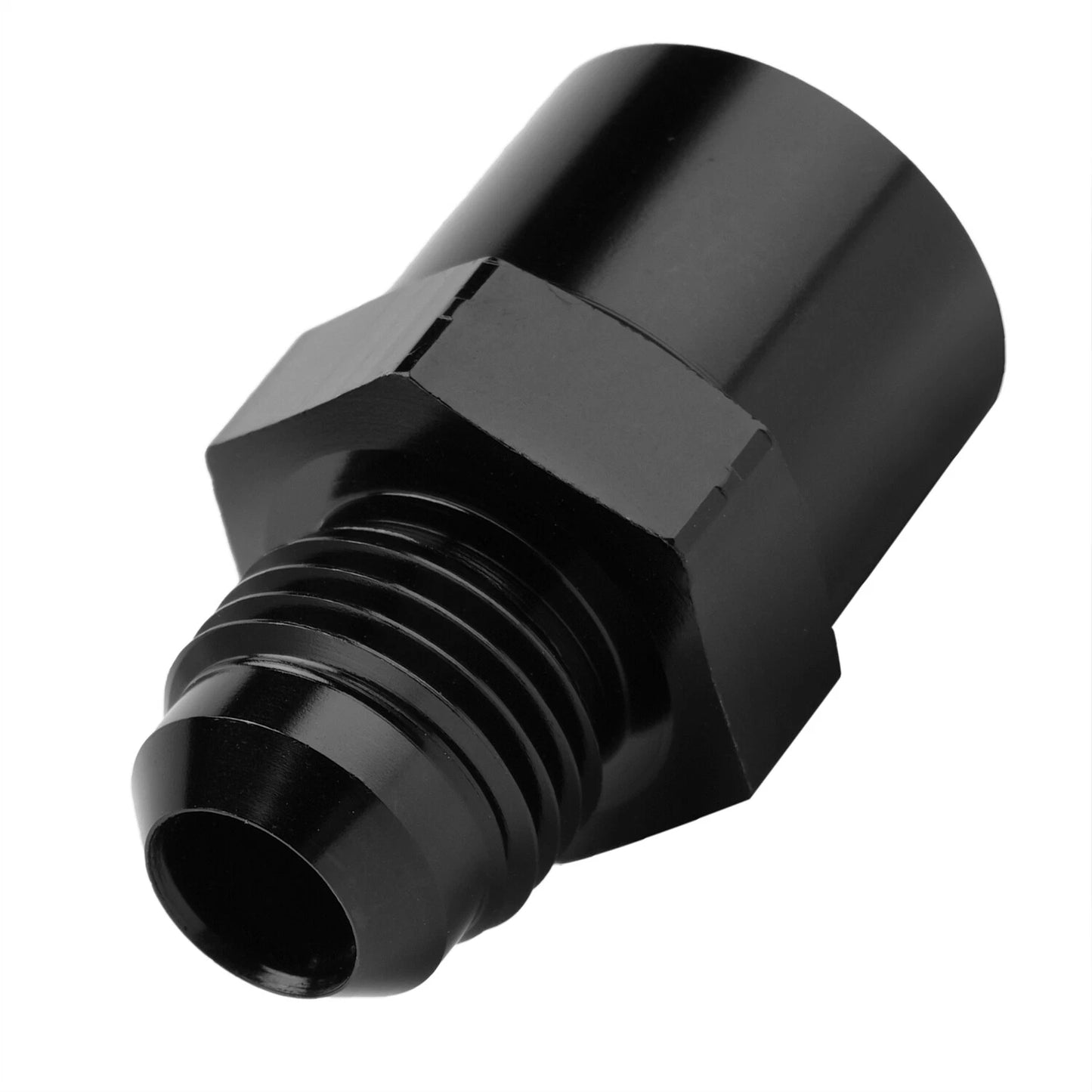 6AN Adapter Fitting Set For GM TBI Style(metric O-ring) Fuel Sending Units Black
