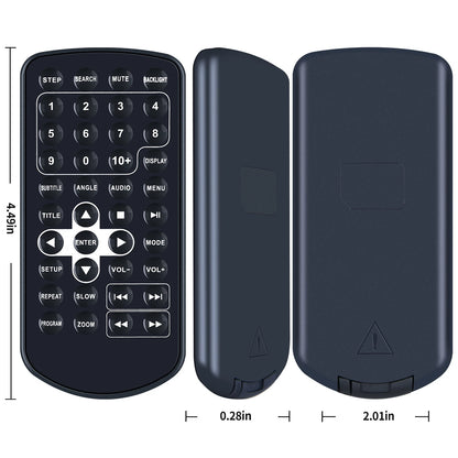 Replacement Remote Control for Insignia NS-P10DVD20 10in Portable DVD Player